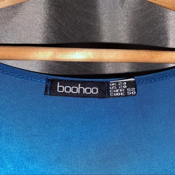 (3/$50) Teal Peplum Blouse - Picture 4 of 4